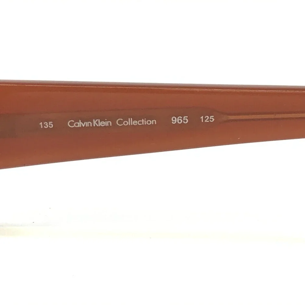 Calvin Klein Eyeglasses Frames 965 125 Tortoise Brown Red Cat Eye 53-15-135